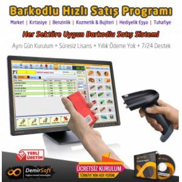 Barkodlu Satış Programı Barkodlu Satış Sistemi Aynı Gün Kurulum Orta paket