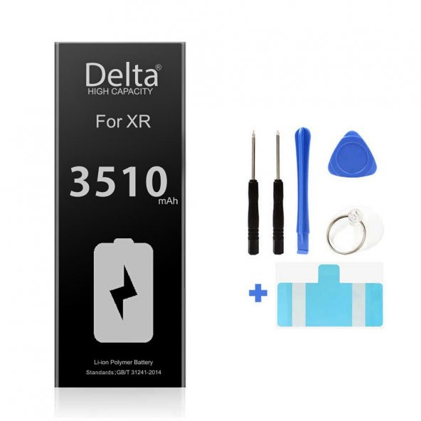 Delta Mobile Apple iPhone XR 3510mAh Yüksek Kapasite Batarya