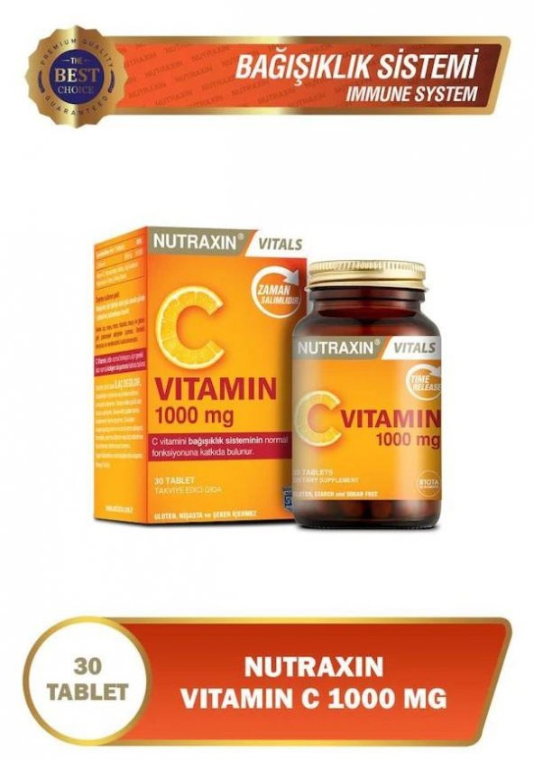 Nutraxin C Vitamin 1000 mg 30 Tablet