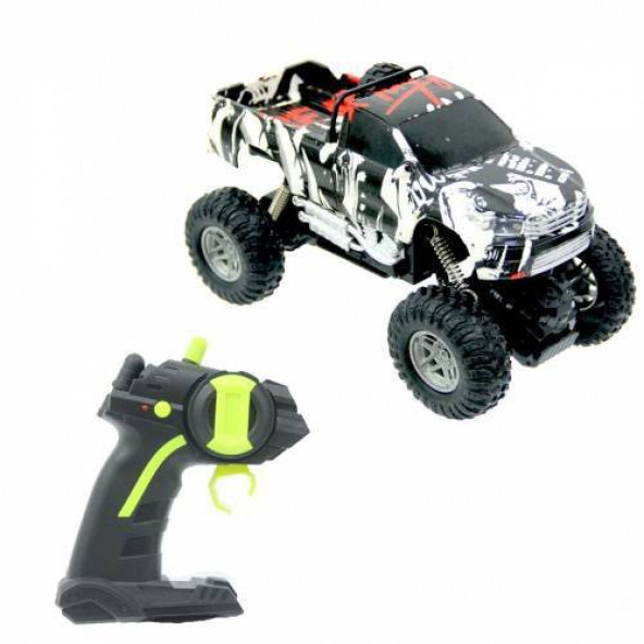 UZAKTAN KUMANDALI ARABA ROCK CRAWLER OFF ROAD SÜPER ŞARJLI ARAZİ ARACI JEEP BUGGY PICKUP 1:18 ÖLÇEK - Resim 2