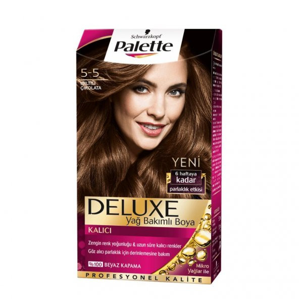 Palette Deluxe Kit Saç Boyası  5-5 Işıltılı Çikolata