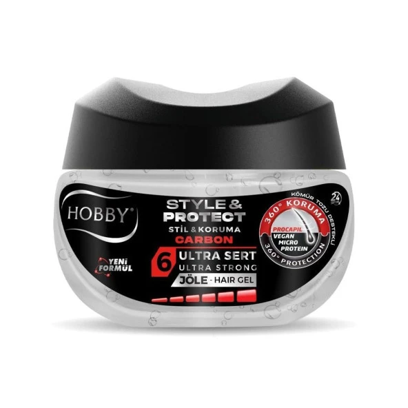 Hobby 250ml  Energy Saç Şekillendirici Jöle No:6 Ultra Sert