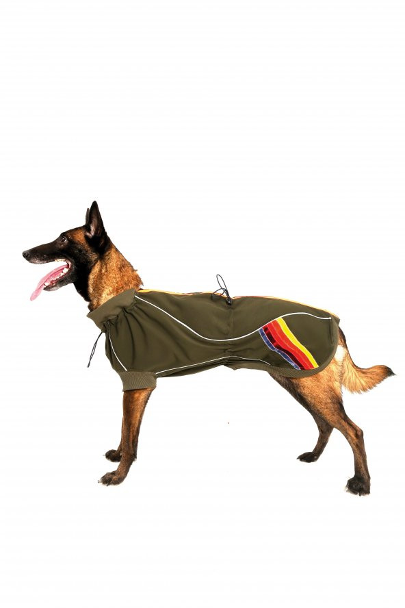 Doxy Büyük Irk Su Geçirmez Fermuarlı Köpek Montu  Lacivert 70 Cm