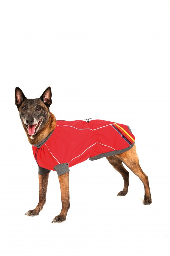 Doxy Büyük Irk Su Geçirmez Fermuarlı Köpek Montu  Lacivert 70 Cm - 9