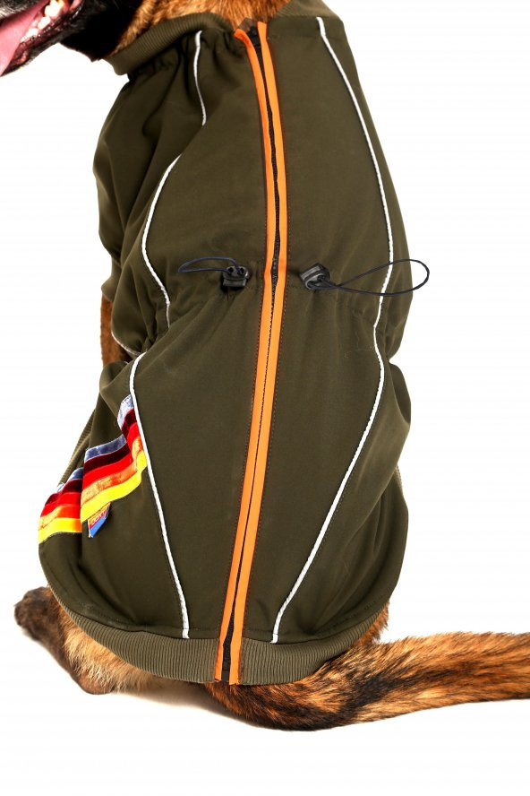 Doxy Büyük Irk Su Geçirmez Fermuarlı Köpek Montu  Lacivert 70 Cm - 4