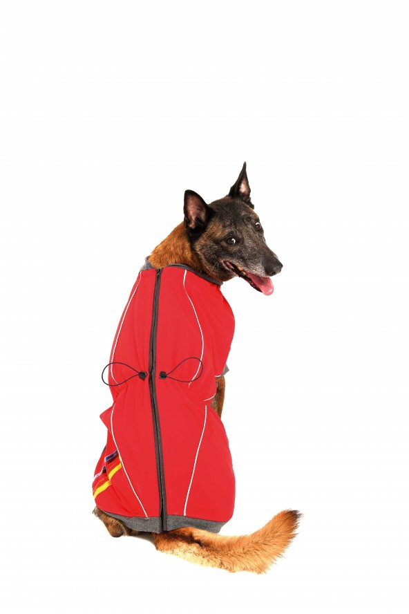 Doxy Büyük Irk Su Geçirmez Fermuarlı Köpek Montu  Lacivert 70 Cm - 10