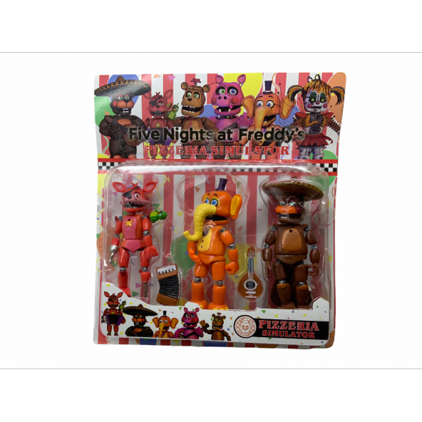 Five Nights At Freddys 3lü Figür, Filli
