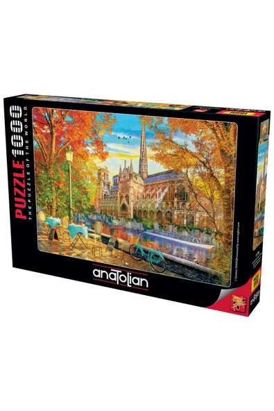 Anatolian 1000 Parçalık Puzzle - Sonbaharda Notre Dame 1176