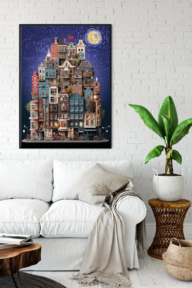 Anatolian 1000 Parçalık Puzzle - Amsterdam Starry Night 1183 - 3