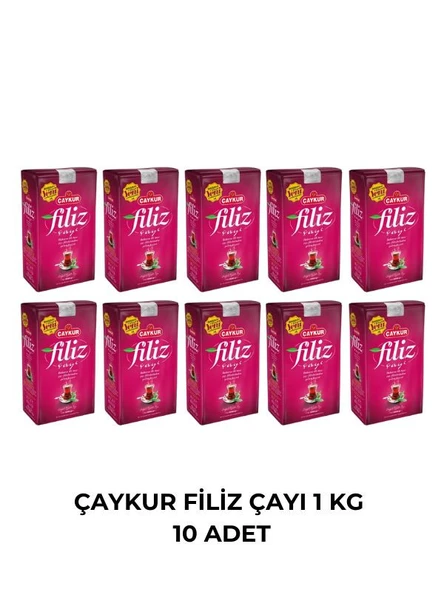 ÇAYKUR FİLİZ ÇAYI 1 KG - 10 ADET