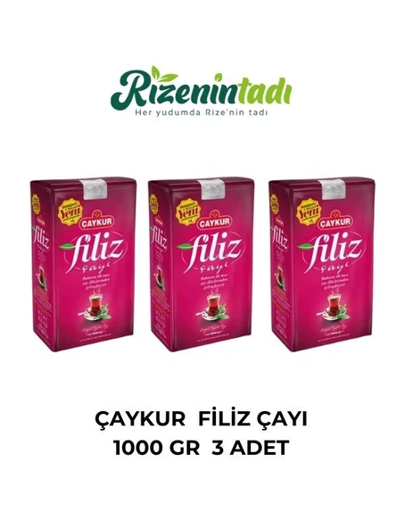 Çaykur FİLİZ ÇAYI 1 KG - 3 ADET