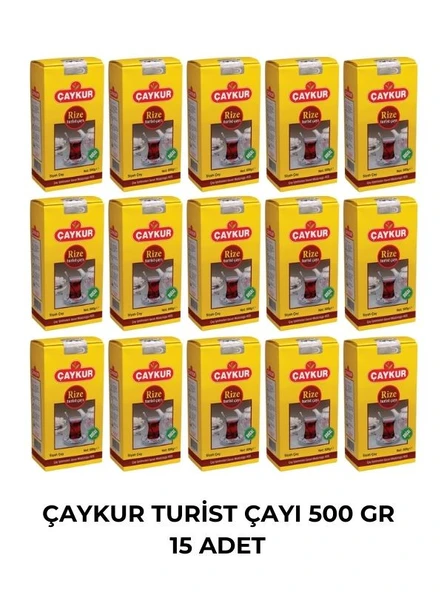 ÇAYKUR TURİST ÇAYI 500 GR - 15 ADET