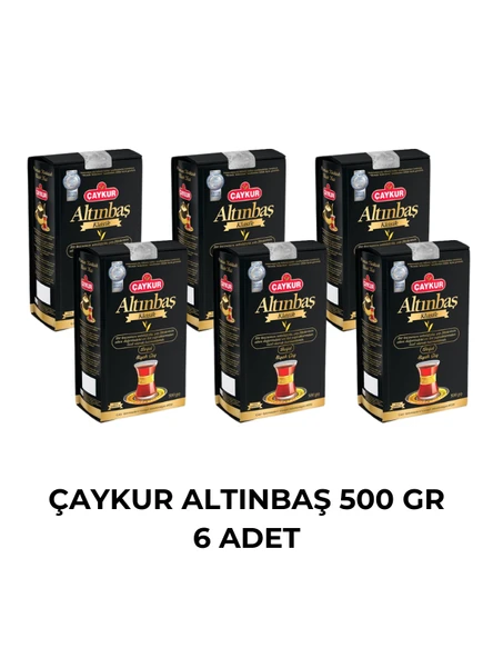 Çaykur Altınbaş Klasik Doğal Siyah Dökme Çay 500gr X 6 Adet