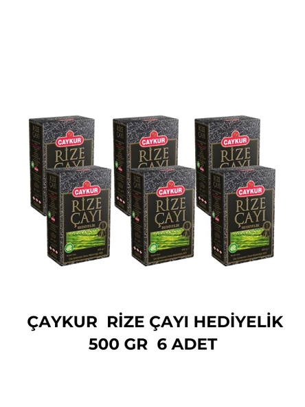 ÇAYKUR RİZE ÇAYI HEDİYELİK 500 GR - 6 ADET