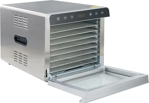 Dalle SS-08A Paslanmaz Meyve Sebze Kurutma Makinesi 8 Tepsili - 4