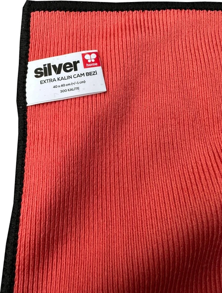 Silver Home Extra Mikrofiber Temizlik Toz Cam Bezi - 300 Kalite - 40 x 40 Cm. - 20 Adetlik Paket - Resim 4
