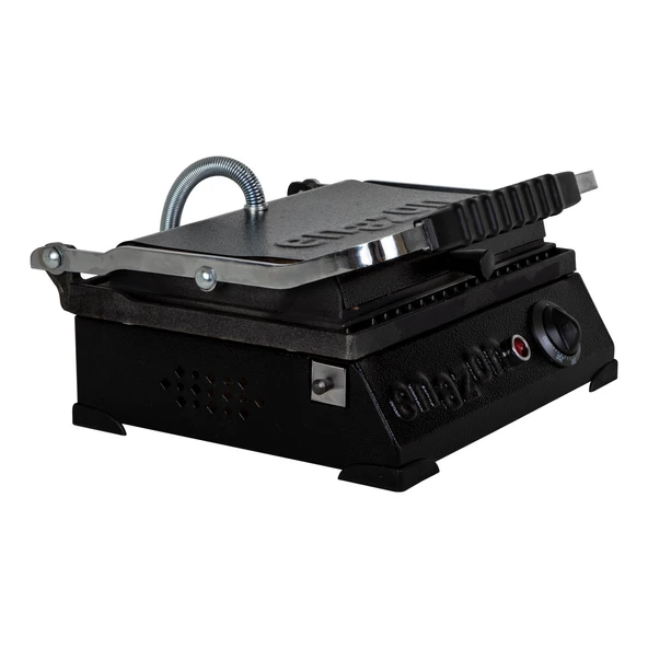 8 Dilim Elektrikli Saf Döküm Tost Makinesi  (Döküm 30x23) - Siyah ürün görseli