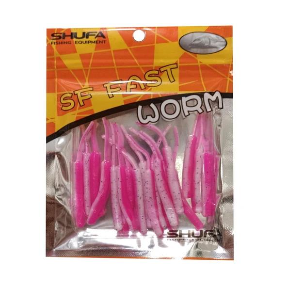 Shufa SF Fast Worm 5.1cm Lrf Silikon Yem - Resim 4
