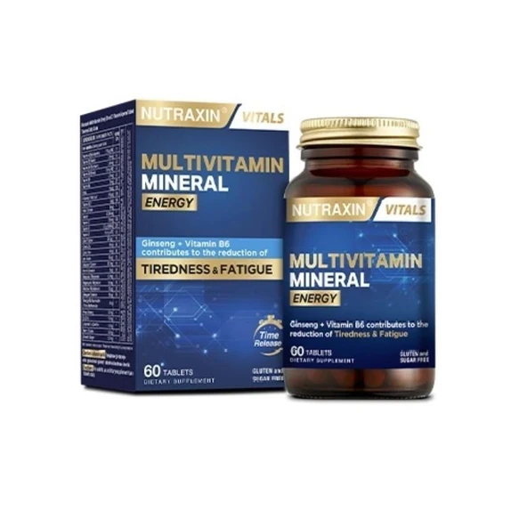 Nutraxin Multivitamin Mineral İçeren Takviye Edici Gıda 60 Tablet ürün görseli 1