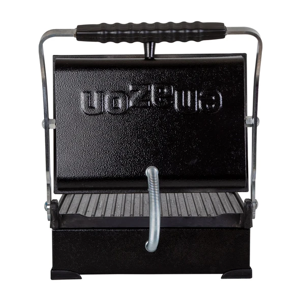 8 Dilim Elektrikli Saf Döküm Tost Makinesi  (Döküm 30x23) - Siyah - Resim 7