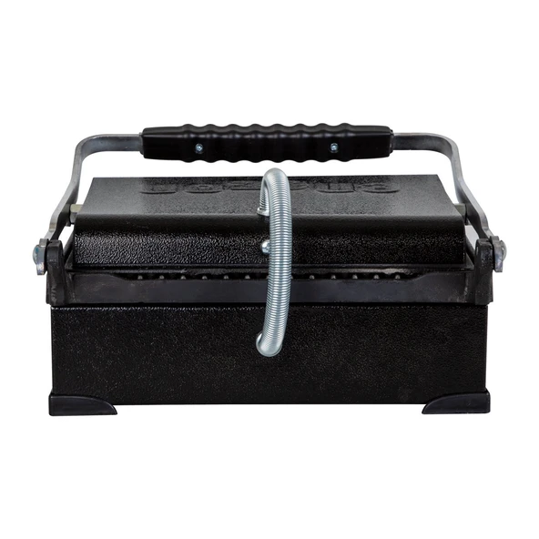 8 Dilim Elektrikli Saf Döküm Tost Makinesi  (Döküm 30x23) - Siyah - Resim 6