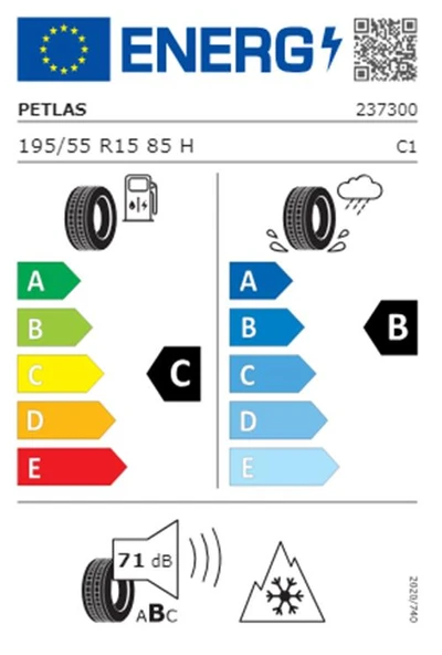 Petlas195/55 R15 TL 85H SNOWMASTER 2 Kış Lastiği (Üretim Tarihi:2023) - 2