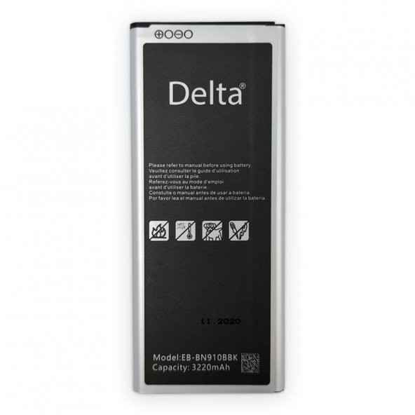 Delta Samsung Galaxy Note 4 3220 mAh Yüksek Kapasite Batarya