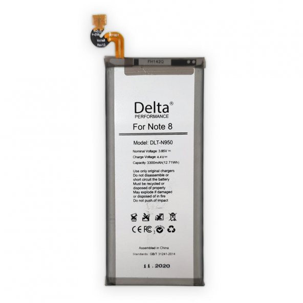 Delta Samsung Galaxy Note 8 3300 mAh Yüksek Kapasite Batarya