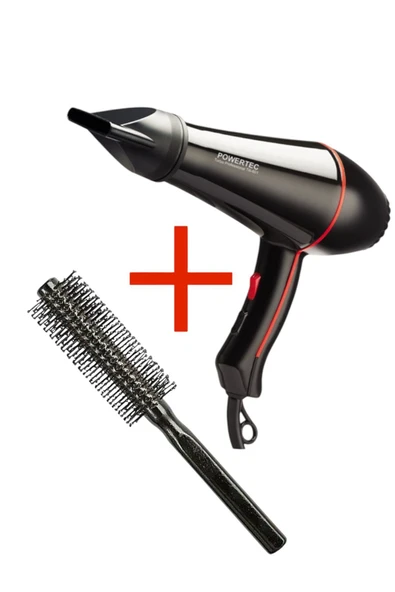 TR-601 Profesyonel Fön Makinesi +  Berber Fön Fırçası ürün görseli 1