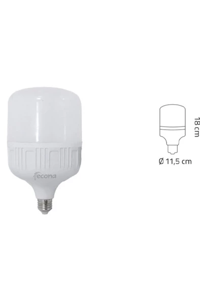 Çok Kaliteli 40 Watt, 3600 Lümen Beyaz Işık Torch Ampul, Tasarruflu, Kaliteli E27 Duy Led Ampul - 6