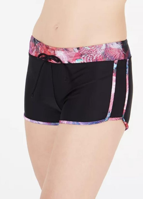 Dijital Çiçekli Deniz Şortu