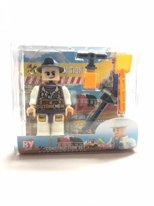Figür Oyuncak Asker & Polis & İtfaiye & İşçi Lego 4 Lü Seti - Resim 5