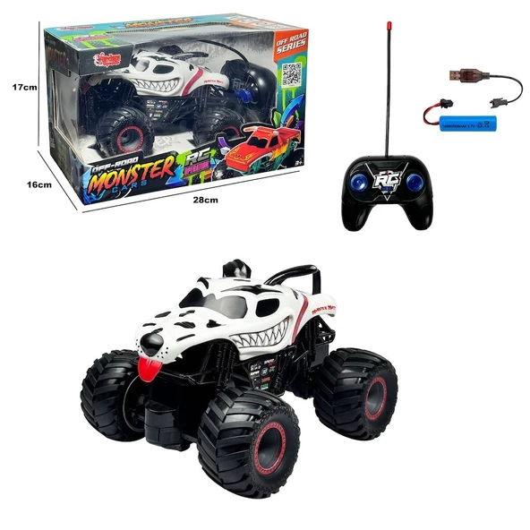 4x4 Uzaktan Kumandalı Monster Jeep Şarjlı Tam Fonksiyonlu - 3