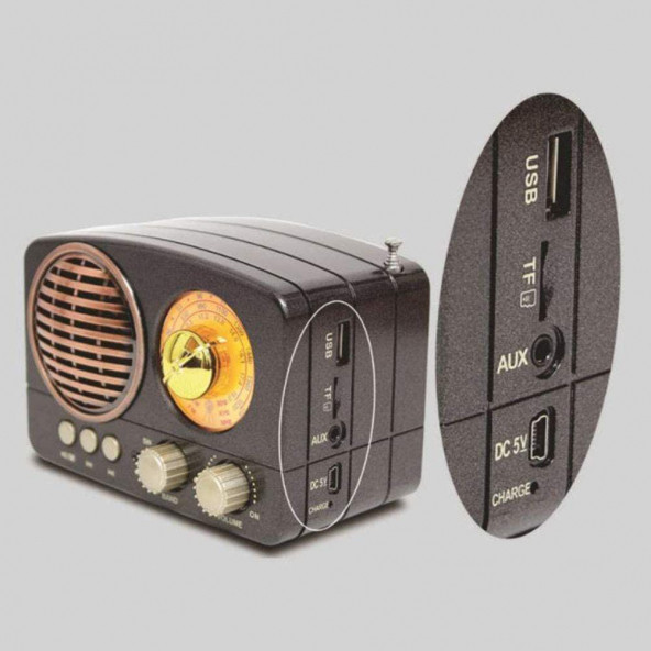 Meier M-161BT Bluetooth Radyo Müzik Kutusu MP3 14 Cm - siyah - 2