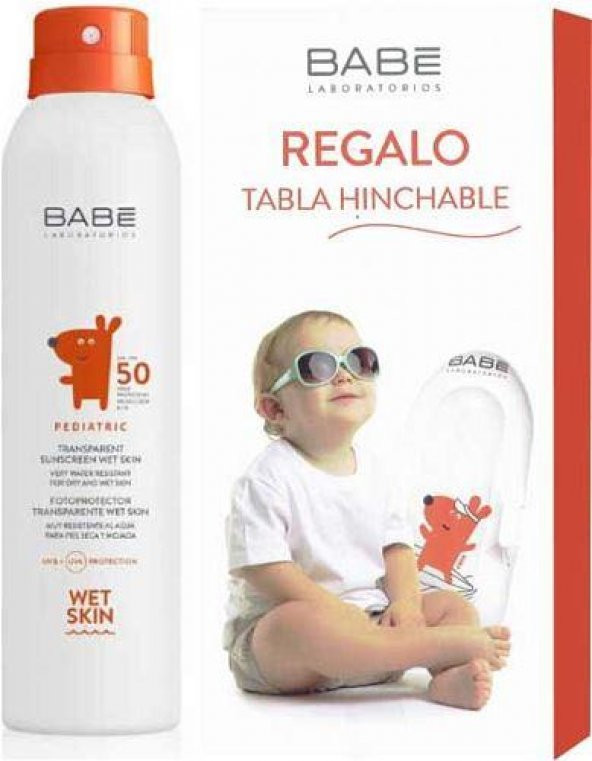 Babe Pediatrik Transparan Güneş Spreyi Spf 50+ 200 ml + Deniz Yatağı Hediyeli (SKT:09/2023)