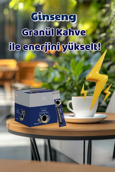 Mahmood Coffee Arabica Ginseng Aromalı Granül Kahve 2,5 G x 48 Adet - Resim 5