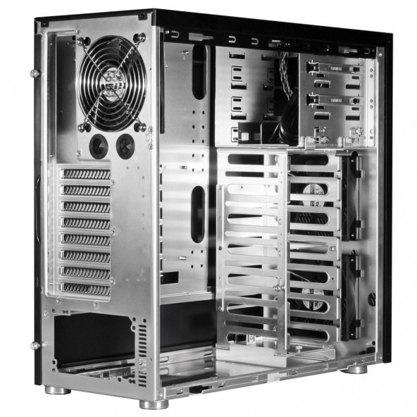 LIAN-LI PC-9F USB3.0 eSATA Mid Tower Alüminyum Siyah Bilgisayar Kasası (PSU YOK) - 2