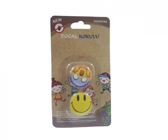 Headlice Stopper Doğal Kokulu Bit Rozeti 2 li Emoji
