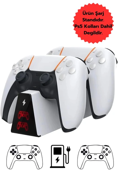 Hepu TP5-0518B Joystick Şarj Standı Dualsense Göstergeli Şarj İstasyonu - 4