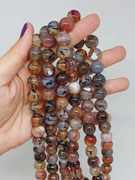 Akik Taşı Dizi 12mm (53388) ürün görseli