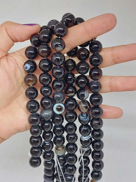 Akik Taşı Dizi 12mm (53386) ürün görseli