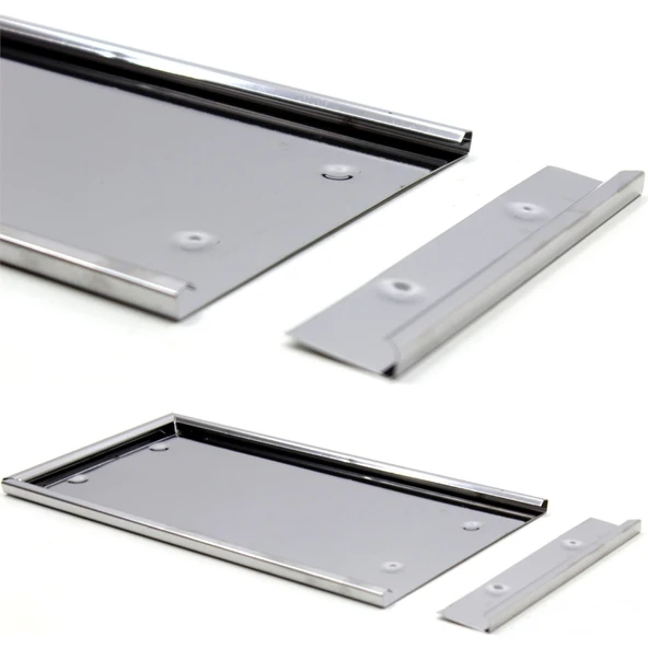 Dikdörtgen Krom Plakalık Araba Plaka Altlığı 30x16cm - Resim 3