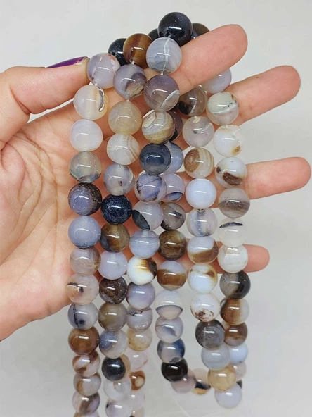 Akik Taşı Dizi 12mm (53384) ürün görseli 1