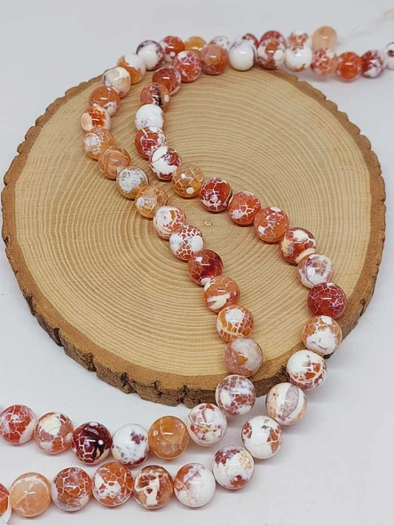 Akik Taşı Dizi 12mm (53372) - Resim 3