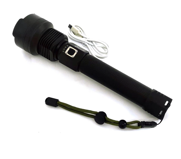 TELESKOPİK PROFORSYONEL EL FENERİ - LAZER LED SİSTEMLİ - CREE XHP - 3