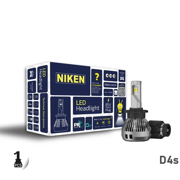 Niken Led Xenon Pro Serisi D4S Far Ampulü 1 Adet