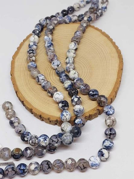 Akik Taşı Dizi 12mm (53368) - Resim 3