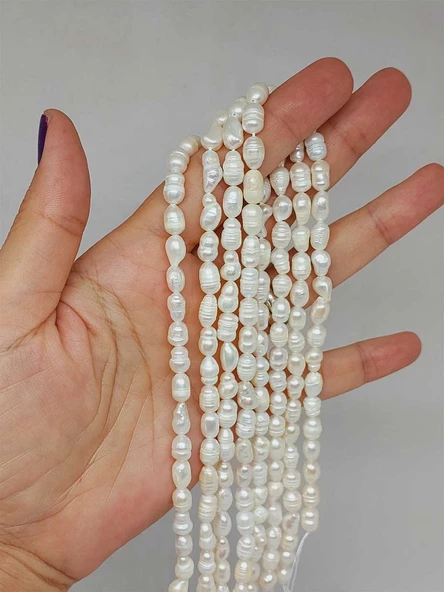 İnci Dizi Beyaz 5*8mm (53342) ürün görseli