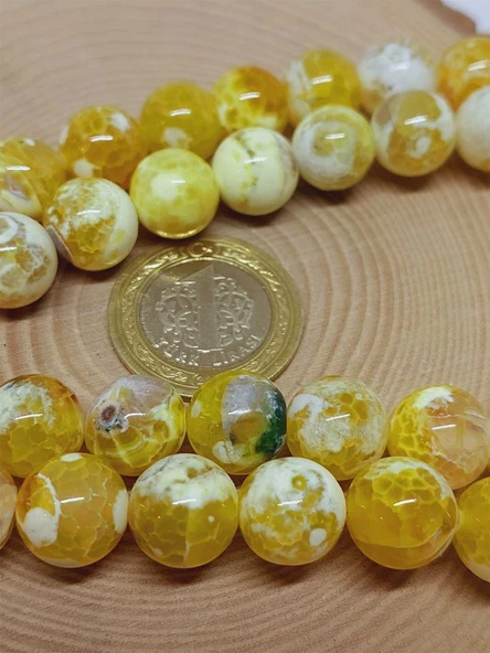 Akik Taşı Dizi 12mm (53362) - Resim 2