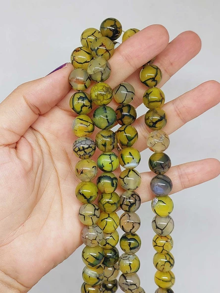 Akik Taşı Dizi 12mm (53364)
